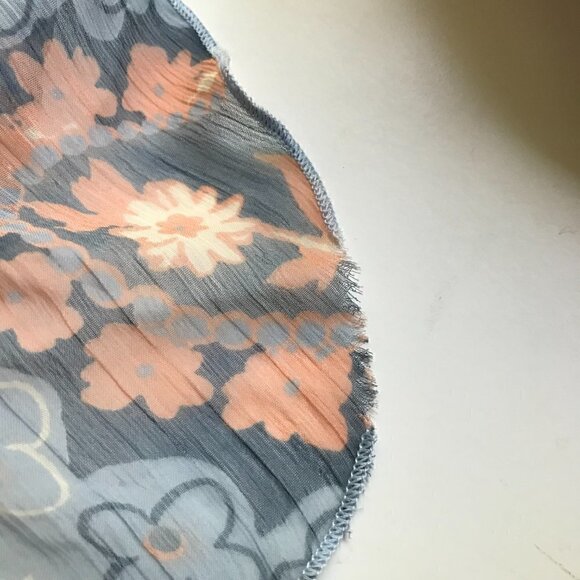 Free People x Revolve Magic Hour Wrap Top Baby Blue Ruffle Bell Sleeve Size XS - Picture 8 of 8